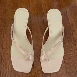 Marc Fisher Nude slide sandals